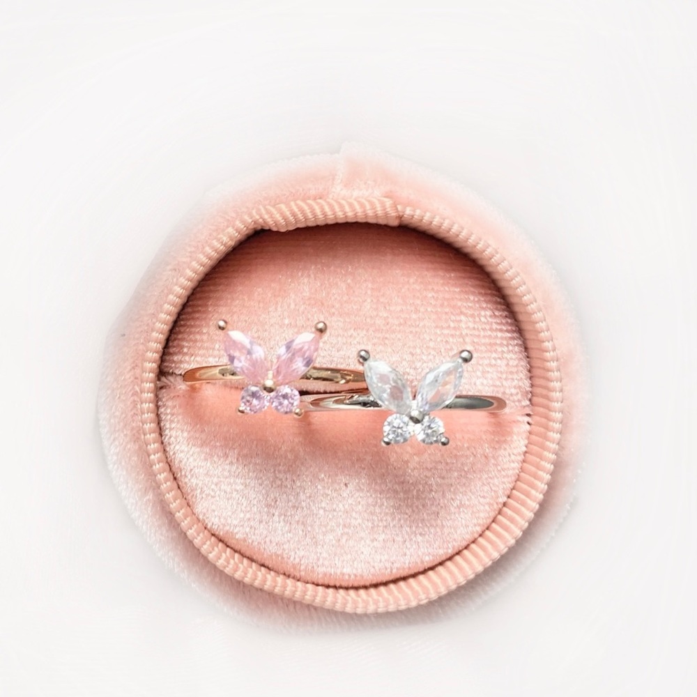 Dainty Butterfly Rings - Picture 2 of 2